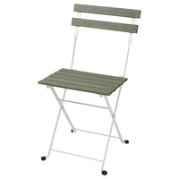 TÄRNÖ - Chair, outdoor, foldable white/green - best price from Maltashopper.com 70530949