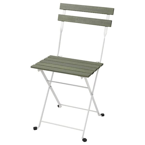 TÄRNÖ - Chair, outdoor, foldable white/green