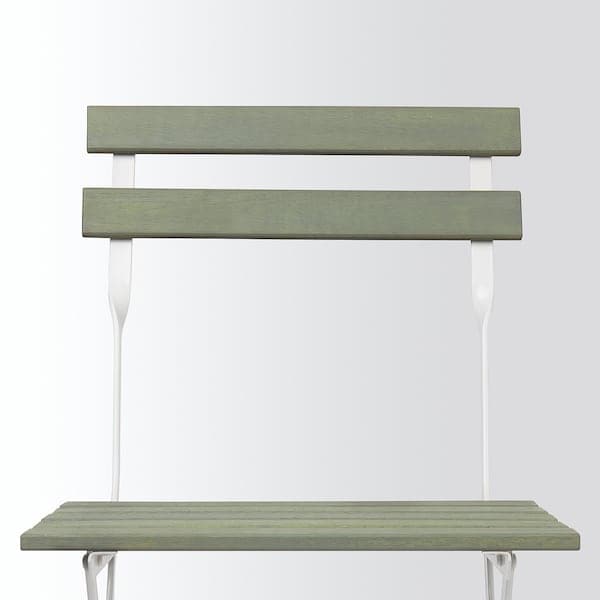 TÄRNÖ - Chair, outdoor, foldable white/green - best price from Maltashopper.com 70530949