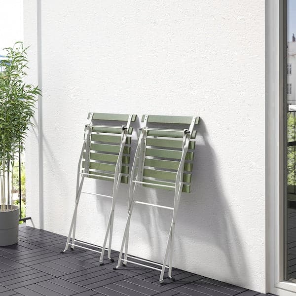 Ikea TÄRNÖ - Chair, outdoor, foldable white/green