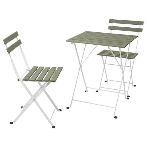 TÄRNÖ - Table+2 chairs, outdoor, white/green