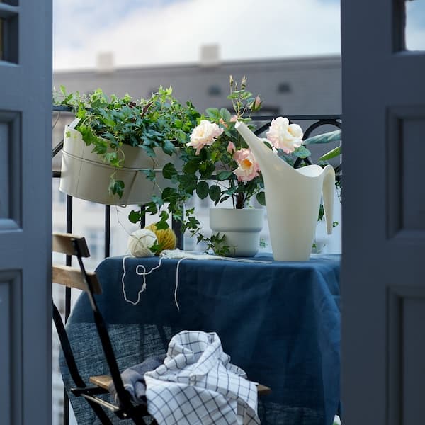 TÄRNÖ - Table+2 chairs, outdoor, black/light brown stained - Premium Furniture from Ikea - Just €84.99! Shop now at Maltashopper.com