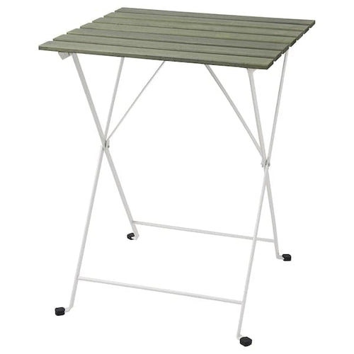 TÄRNÖ - Table, outdoor, white/green, 55x54 cm
