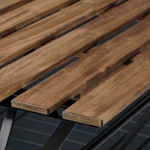 Ikea TÄRNÖ - Table, outdoor, black/light brown stained, 100x54 cm