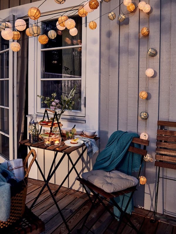 TÄRNÖ - Table, outdoor, black/light brown stained, 55x54 cm - Premium Furniture from Ikea - Just €32.99! Shop now at Maltashopper.com