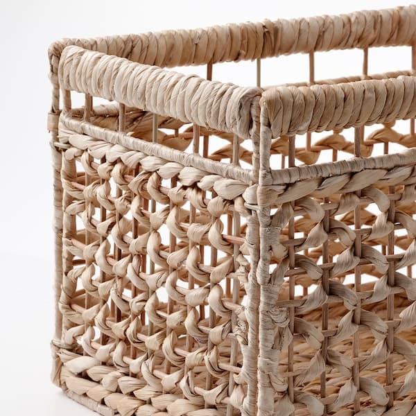 TÄTING - Basket, water hyacinth/natural, 35x25x25 cm - best price from Maltashopper.com 90516805