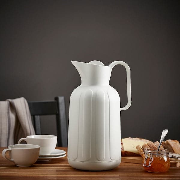TAGGÖGA - Vacuum flask, off-white, 1.6 l - best price from Maltashopper.com 90541353
