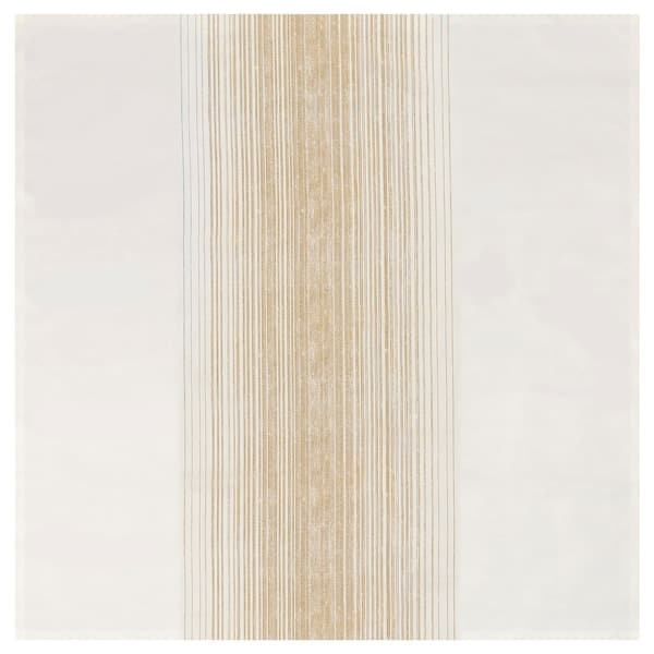Ikea TAGGSIMPA - Tablecloth, white/beige, 145x145 cm