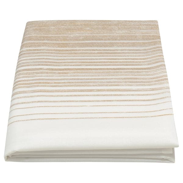 TAGGSIMPA - Tablecloth, white/beige, 145x145 cm - best price from Maltashopper.com 80559386