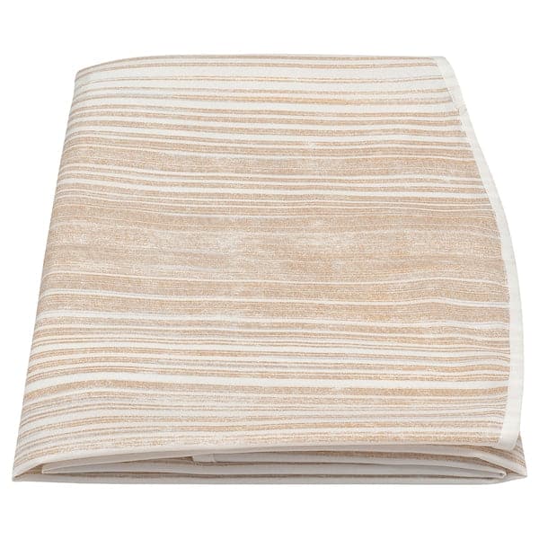 TAGGSIMPA - Tablecloth, white/beige, 150 cm - best price from Maltashopper.com 40559388