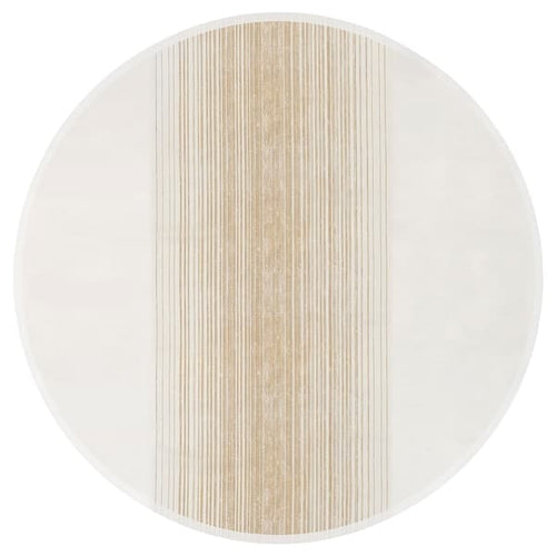TAGGSIMPA - Tablecloth, white/beige, 150 cm