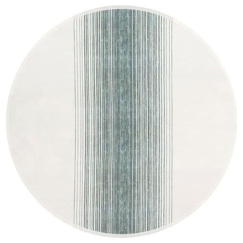 TAGGSIMPA - Tablecloth, white/green, 150 cm