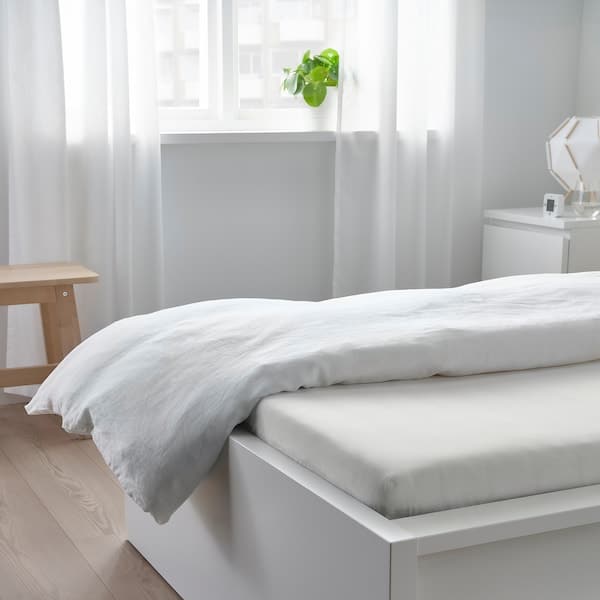 TAGGVALLMO Sheet with corners - white 90x200 cm - Premium Bedding from Ikea - Just €6.99! Shop now at Maltashopper.com