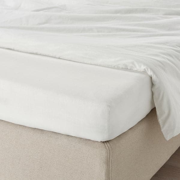 TAGGVALLMO Sheet with corners - white 90x200 cm - best price from Maltashopper.com 10459818