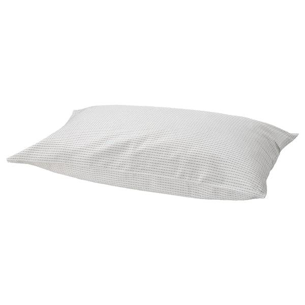 TÅGVECKLARE - Pillowcase, white/dark grey, 50x80 cm - best price from Maltashopper.com 00544266