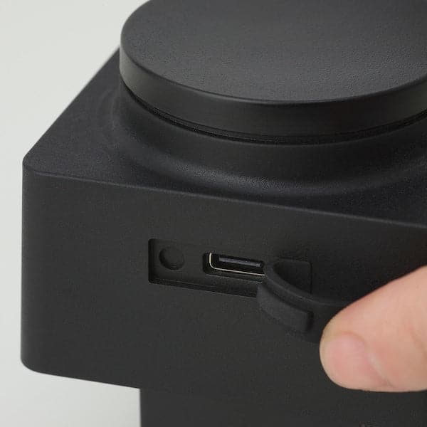 TÅGVIRKE - LED spotlight and clamp, battery-operated outdoor/dimmable black , - best price from Maltashopper.com 00542413