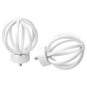 TALLBARSMAL - Finials, 1 pair, white - best price from Maltashopper.com 40561273