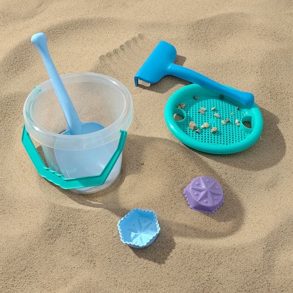 TALTRAST - 6-piece sand play set, blue/green - best price from Maltashopper.com 80566339