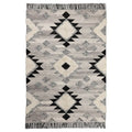 TANNISBY rug, flatwoven, handmade/grey black, 160x230 cm