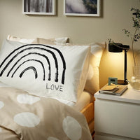 TAPETMAL - Pillowcase, white/rainbow, 50x80 cm - best price from Maltashopper.com 90526418