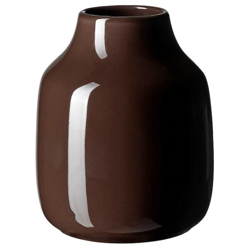 TÅRBJÖRK - Vase, brown, 11 cm