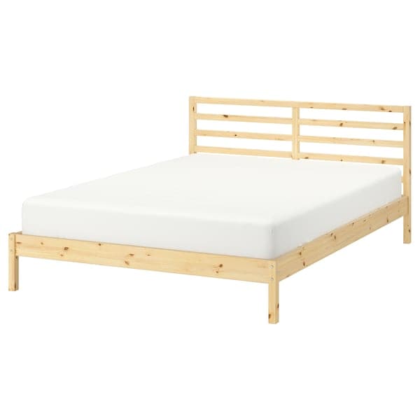 TARVA Bed frame, pine/Lindbåden, 140x200 cm - best price from Maltashopper.com 39495057