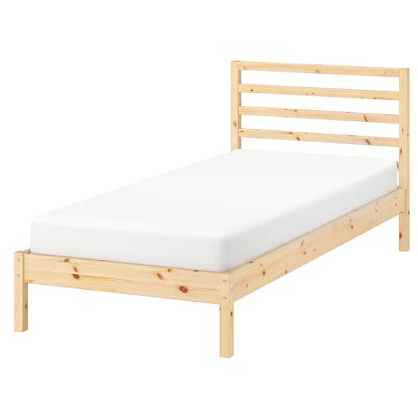 TARVA Bed frame, pine/Lindbåden, 90x200 cm - best price from Maltashopper.com 99495059