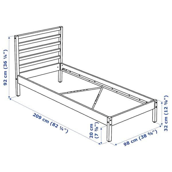 TARVA Bed frame, pine/Lindbåden, 90x200 cm - Premium Furniture from Ikea - Just €193.99! Shop now at Maltashopper.com
