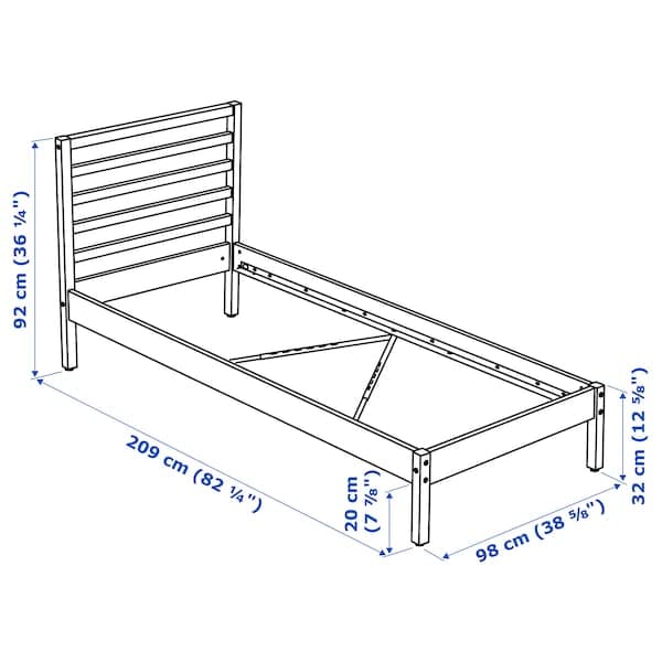 TARVA Bed structure - pine 90x200 cm , 90x200 cm - best price from Maltashopper.com 30261270