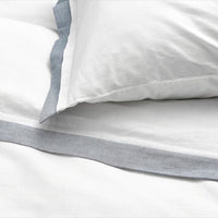 TÅTELSMYGARE - Duvet cover and 2 pillowcases, white/blue, 240x220/50x80 cm - best price from Maltashopper.com 10554778