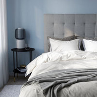 TÅTELSMYGARE - Duvet cover and 2 pillowcases, white/blue, 240x220/50x80 cm - best price from Maltashopper.com 10554778