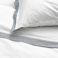 TÅTELSMYGARE - Duvet cover and pillowcase, white/blue, 150x200/50x80 cm - best price from Maltashopper.com 00554788