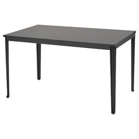 TEGELÖN - Garden table, dark grey/black, 140x86 cm - best price from Maltashopper.com 60510843