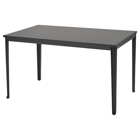 TEGELÖN - Garden table, dark grey/black, 140x86 cm , 140x86 cm