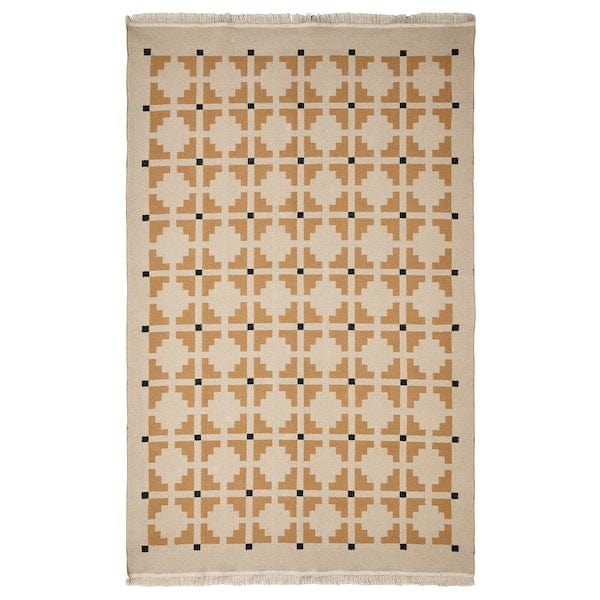 Ikea TELEGRAFLINJE - Rug, flatwoven, yellow-beige, 170x240 cm