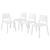 TEODORES chair, white, 4 pack