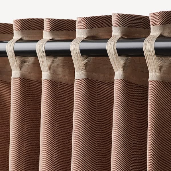 Ikea TIBAST Semi-darkening curtains, 1 pair - dark red 145x300 cm , 145x300 cm