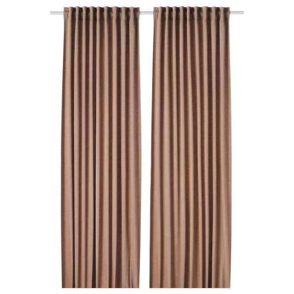 Ikea TIBAST Semi-darkening curtains, 1 pair - dark red 145x300 cm , 145x300 cm