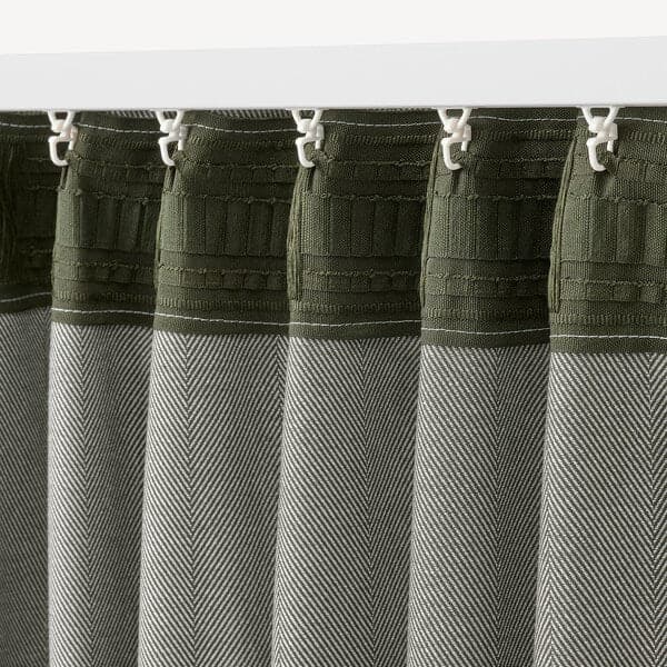 TIBAST - Curtains semioscurante, 1 pair , 145x300 cm - best price from Maltashopper.com 70504592