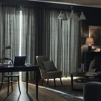 TIBAST - Curtains semioscurante, 1 pair , 145x300 cm - best price from Maltashopper.com 70504592