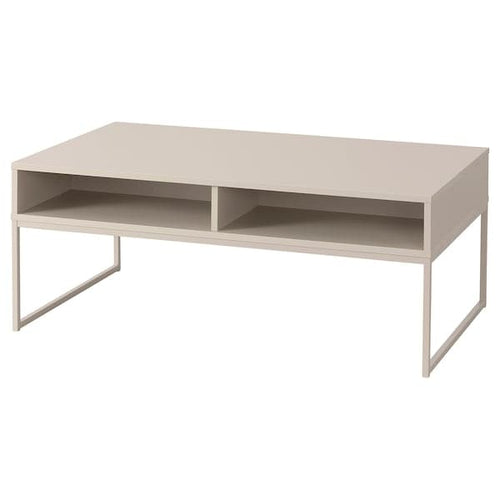 TIBBHULT - Side Table, grey-beige, 120x72 cm