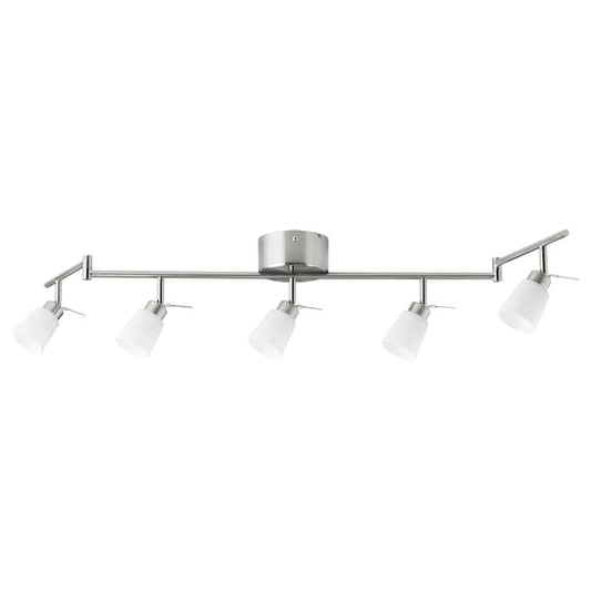 TIDIG - Ceiling spotlight with 5 spots, nickel-plated - best price from Maltashopper.com 90262653