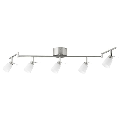 TIDIG - Ceiling spotlight with 5 spots, nickel-plated