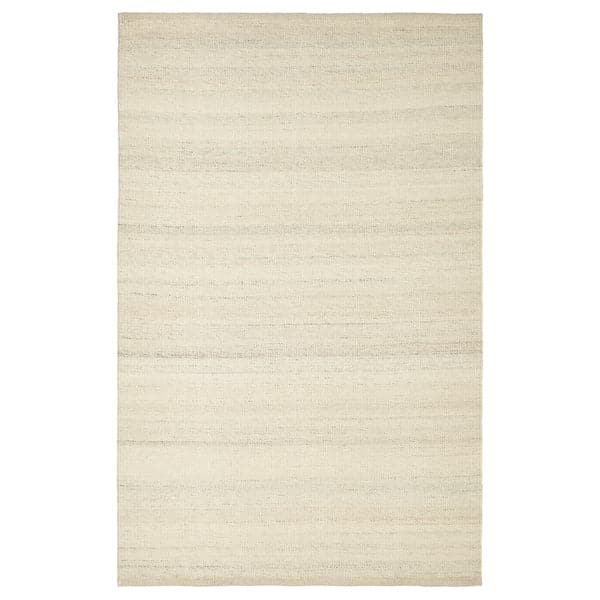 TIDTABELL - Rug, flatwoven, beige, 133x195 cm