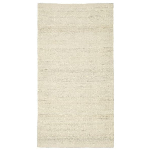TIDTABELL - Rug, flatwoven, beige, 80x150 cm