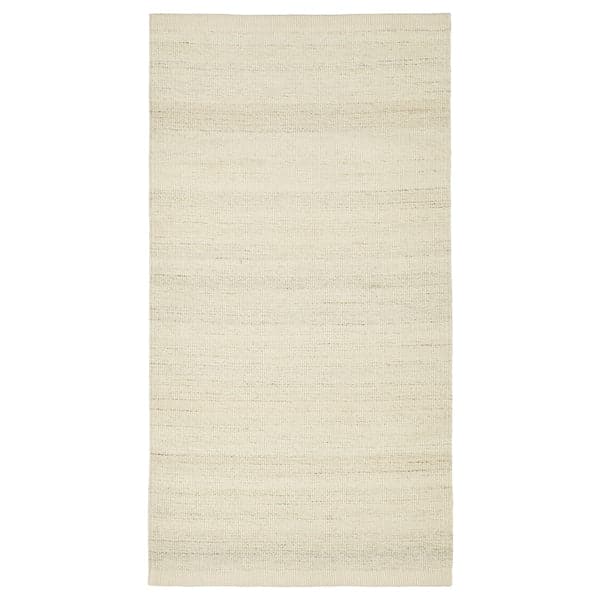 TIDTABELL - Rug, flatwoven, beige, 80x150 cm