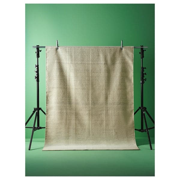 Ikea TIDTABELL - Rug, flatwoven, beige, 133x195 cm