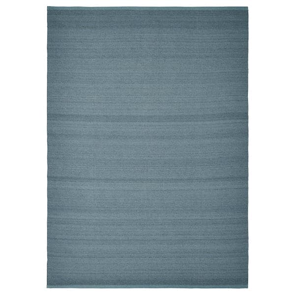 TIDTABELL - Rug, flatwoven, grey-blue, 133x195 cm - best price from Maltashopper.com 80561860