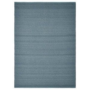 Ikea TIDTABELL - Rug, flatwoven, grey-blue, 133x195 cm