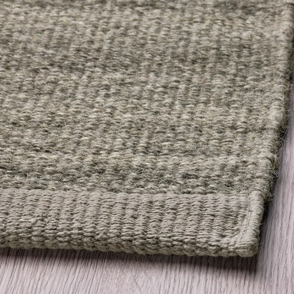 Ikea TIDTABELL - Rug, flatwoven, grey, 170x240 cm